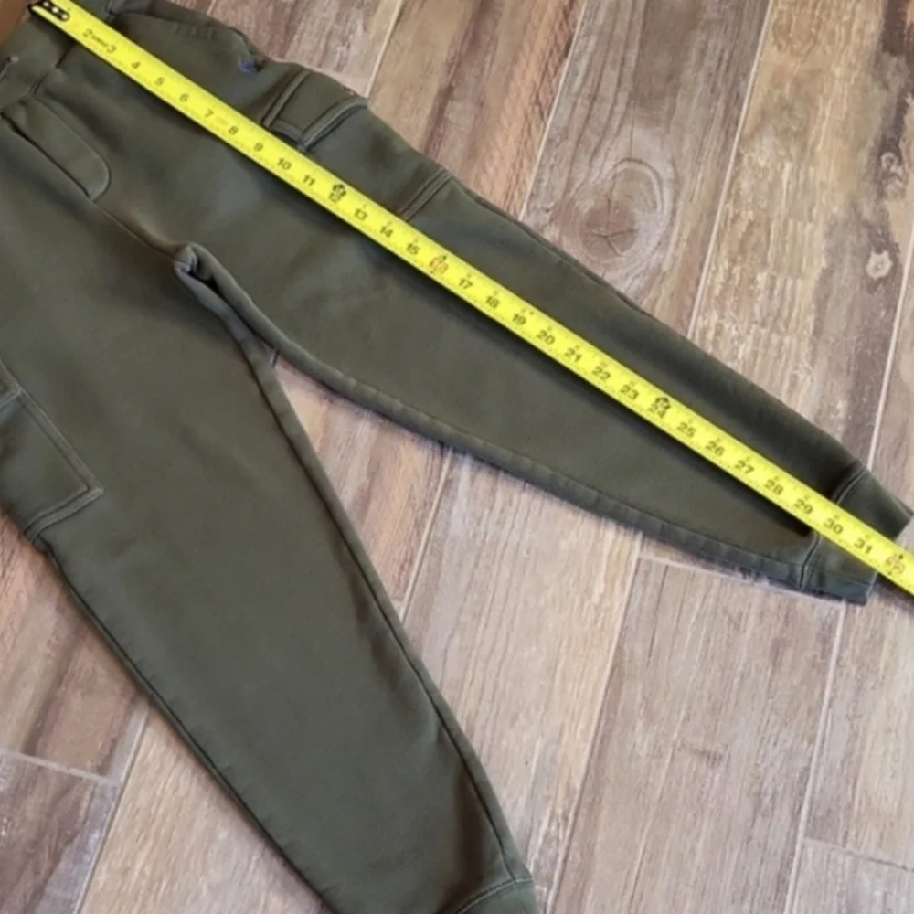 Polo Ralph Lauren Elastic Drawstring Waist Olive Green Joggers, Size 10 - Picture 2 of 11